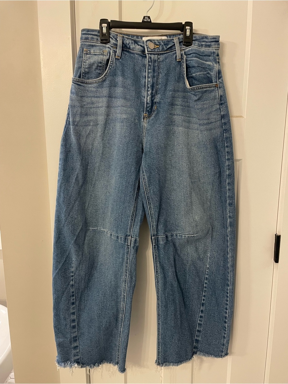 Just Black Light Blue Ankle Length Barrel Leg Jeans